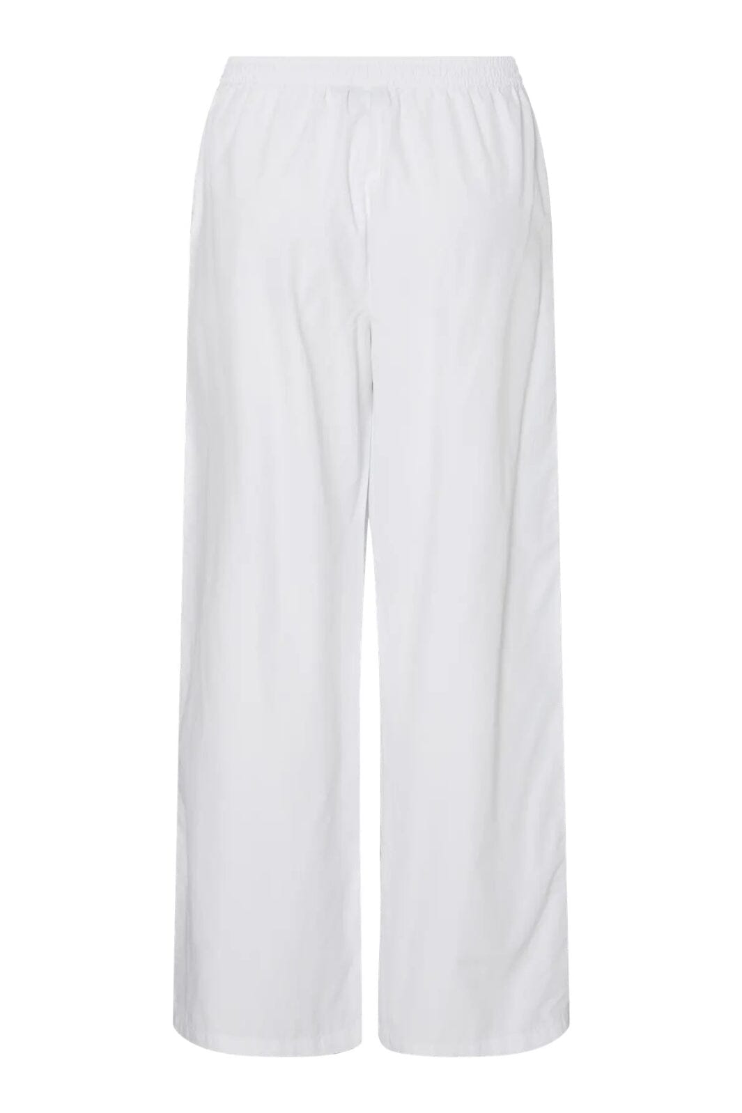 Forudbestilling - Pieces - Pcalba Wide Emb Pant - 4861911 Bright White