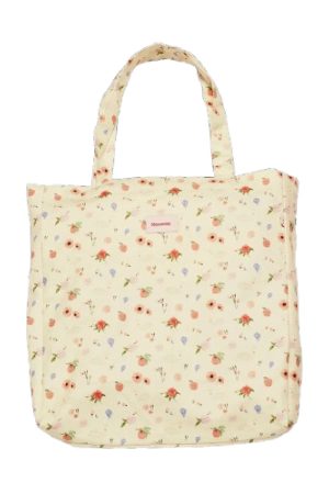 Maanesten - Canvas Totebag Roses And Shells - 4061 Hot på udsalg