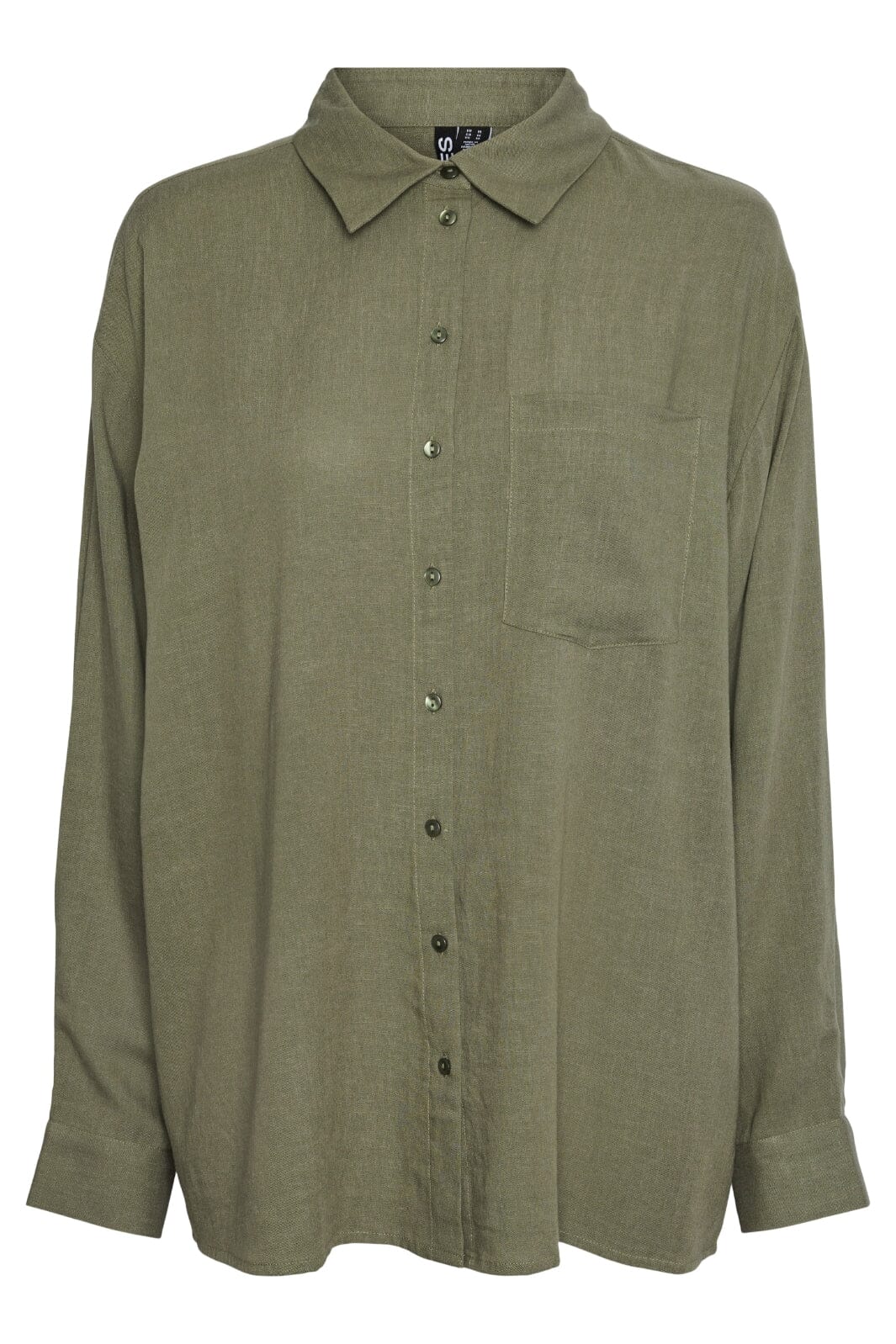 Pieces - Pcpia Ls Loose Shirt - 4476662 Deep Lichen Green Online