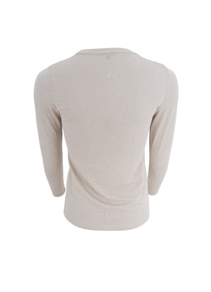 Black Colour - Bcfaye Lurex Blouse - Pearl Silver på udsalg