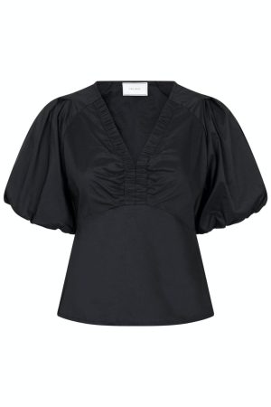 Neo Noir - Irina Poplin Blouse - Black