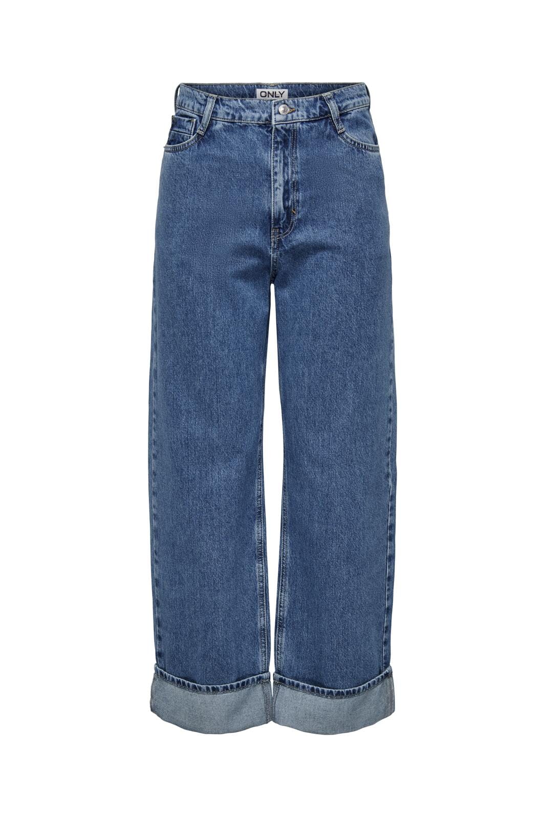 Only - Onlhope Wide Fold Up Cro - 4526976 Medium Blue Denim Online