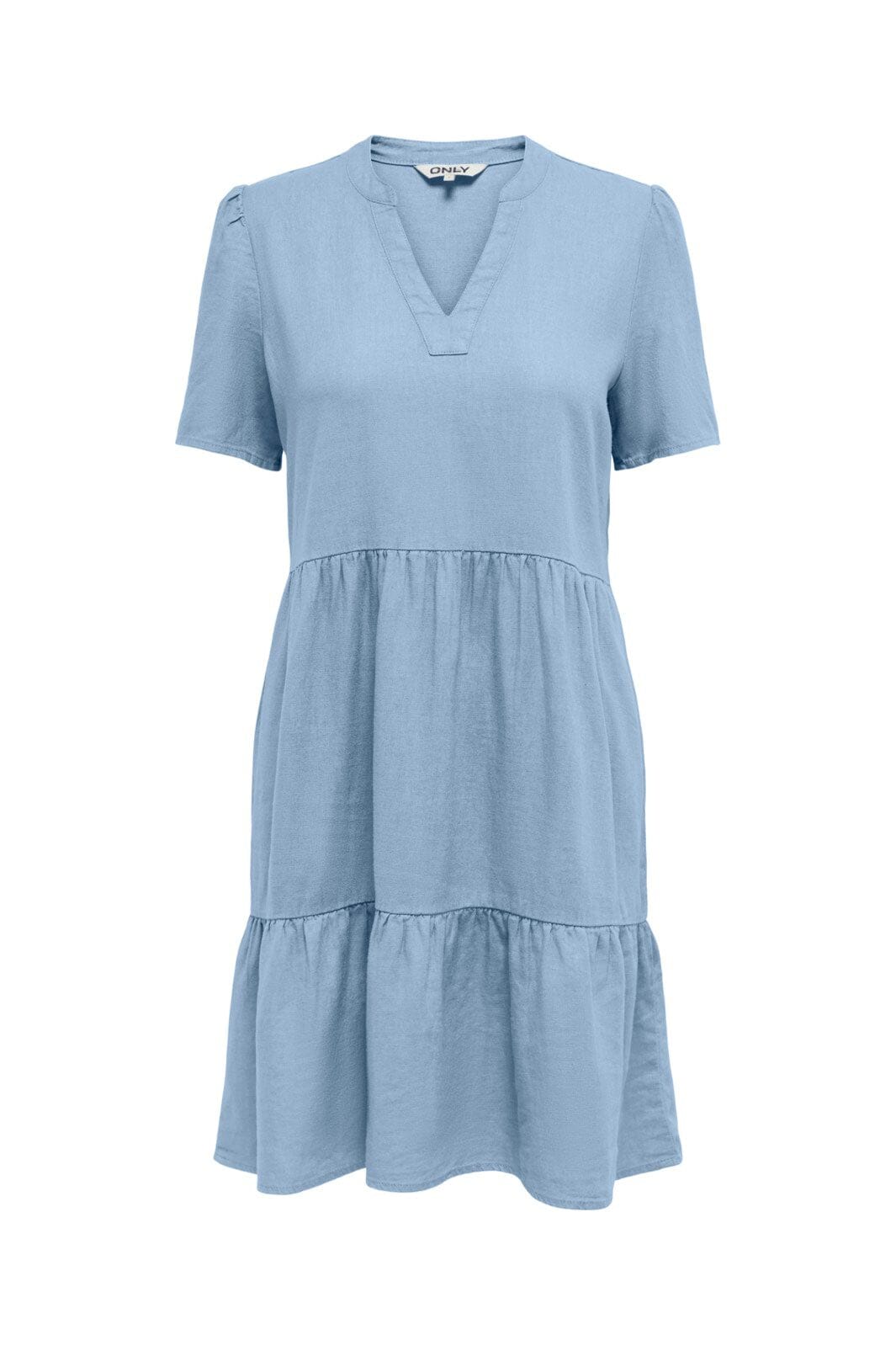 only-onltiri-caro-s-s-v-neck-lin-dress-cc-4458240-cashmere-blue_0.jpg Only - Onltiri-Caro S/S V-Neck Lin Dress Cc - 4458240 Cashmere Blue