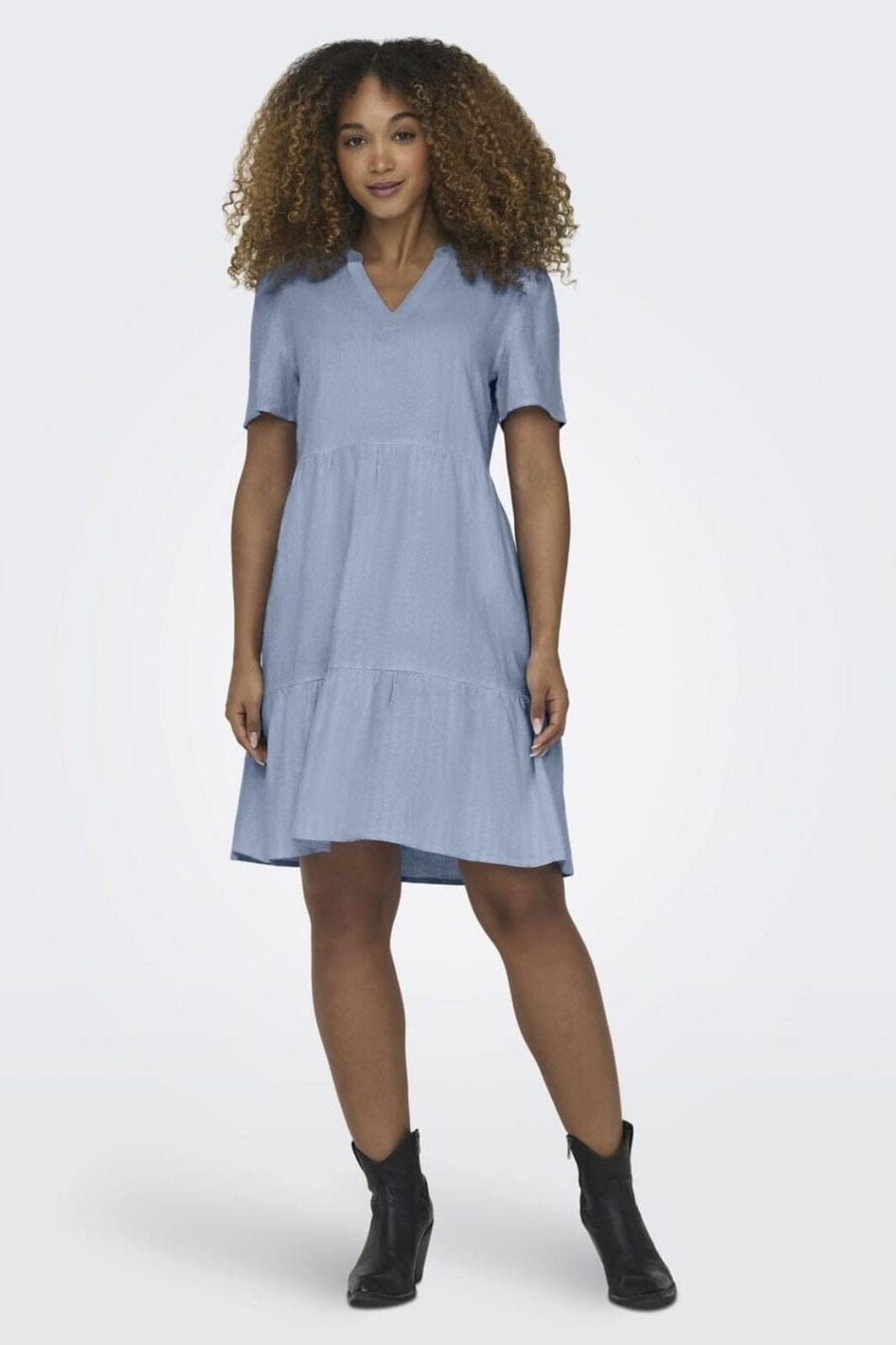 only-onltiri-caro-s-s-v-neck-lin-dress-cc-4458240-cashmere-blue_1.jpg Only - Onltiri-Caro S/S V-Neck Lin Dress Cc - 4458240 Cashmere Blue