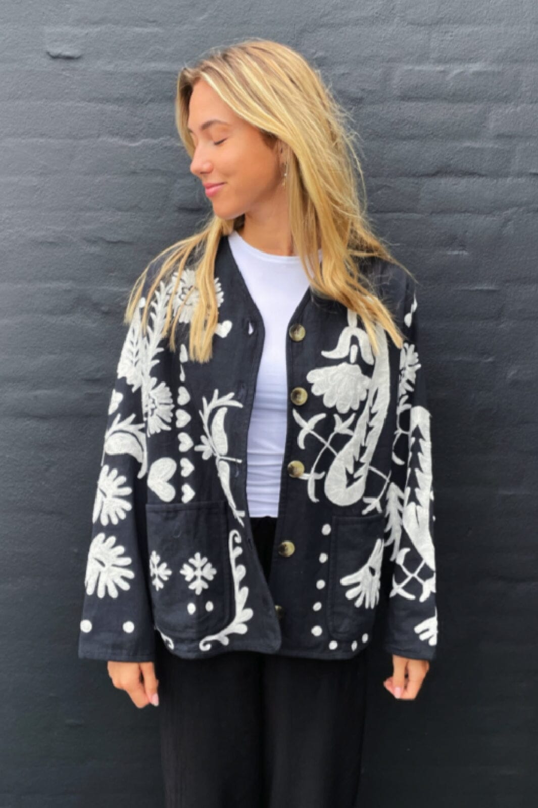 Sissel Edelbo - Maggie Suzani Jacket SE 1172 - Salt & Pepper