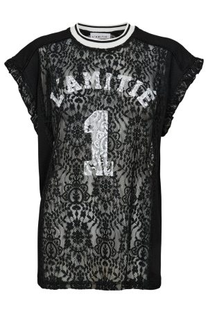 Forudbestilling - Haute L'Amitié - Football Lace Frill Top HL10124 - Black