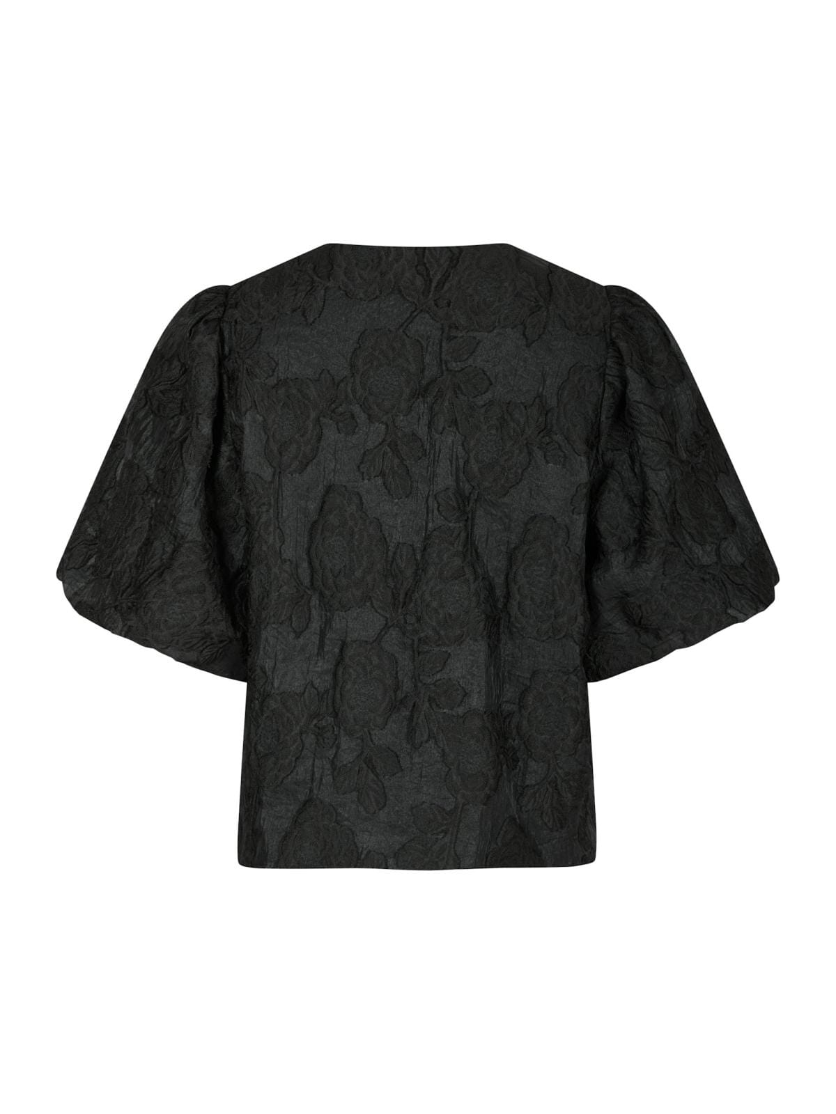 Forudbestilling - Neo Noir - Aska Jacquard Blouse - Black