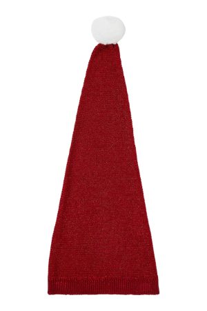 Name It - Nmnrinjaha Knit Hat - 3513338 Red Dahlia W. Red Lurex