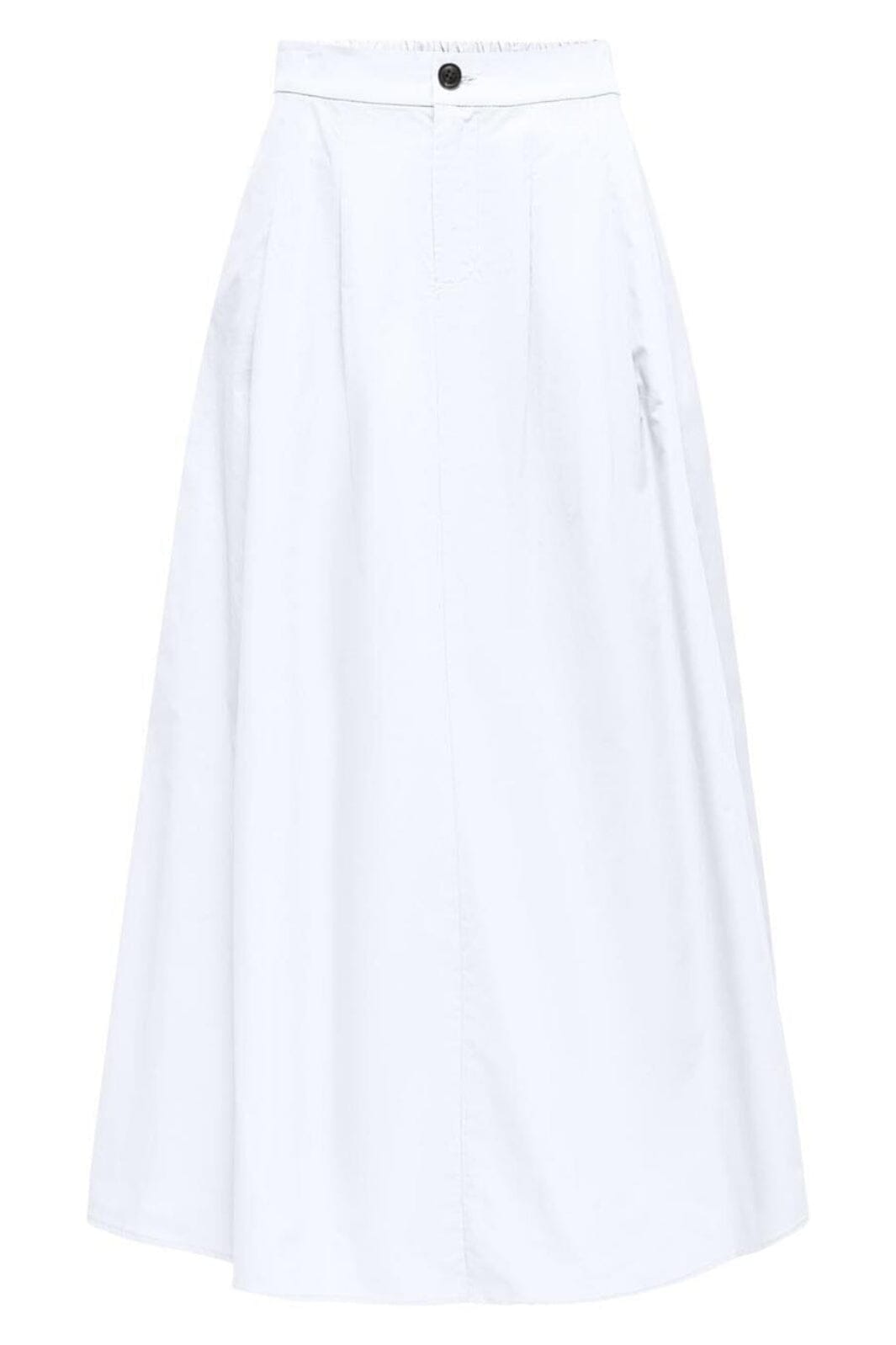 Only - Onlzora Long Pleat Skirt - 4795114 Bright White