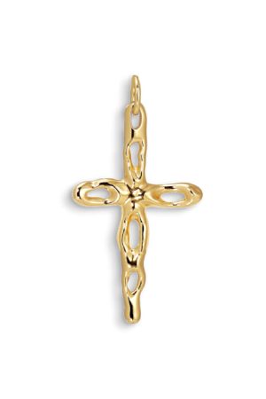 Jane Kønig - Mary Cross Pendant MCP-AW23 - G - Forgyldt Forsølvet