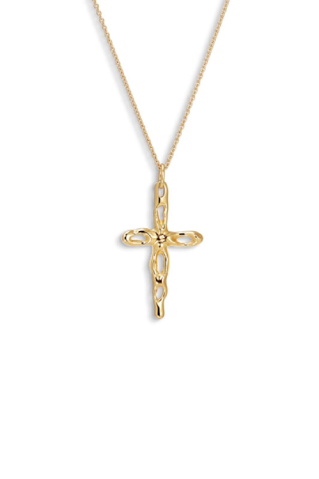 Jane Kønig - Mary Cross Pendant MCP-AW23 - G - Forgyldt Forsølvet