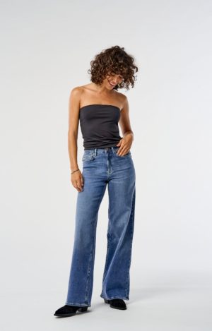 Only - Onlea S/L Reg Tube Top - Black på udsalg