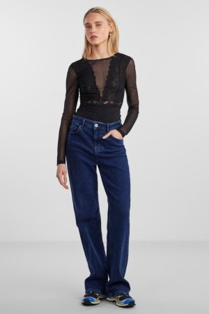 Pieces - Pcsicca Ls Bodystocking - 4284297 Black