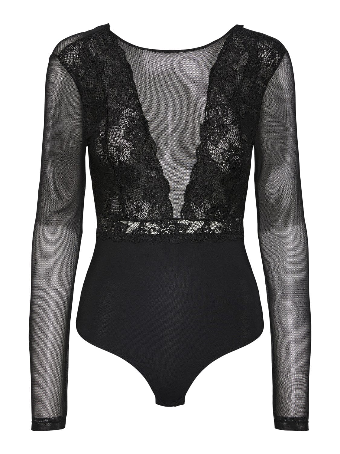 Pieces - Pcsicca Ls Bodystocking - 4284297 Black