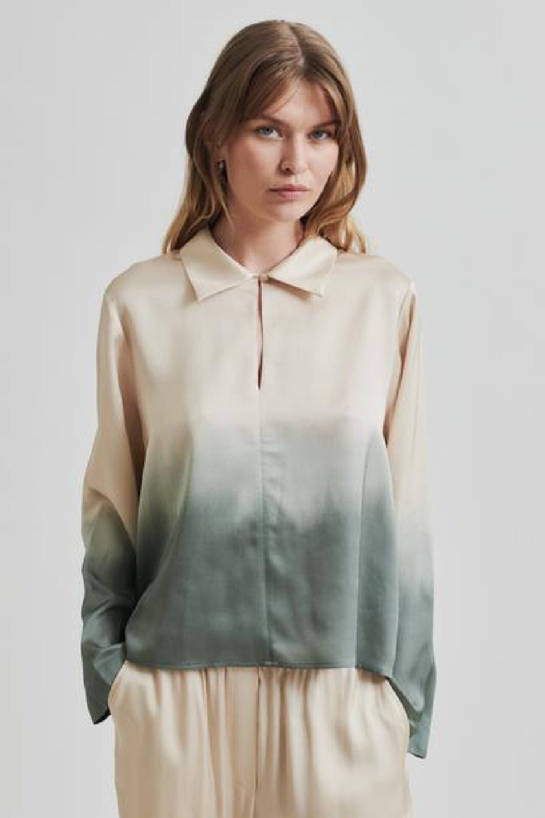 Second Female - Avora Blouse 59402 - 4076 Agave Green