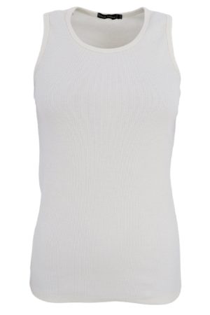 Black Colour - Bcena Rib Tank Top - Off White Online