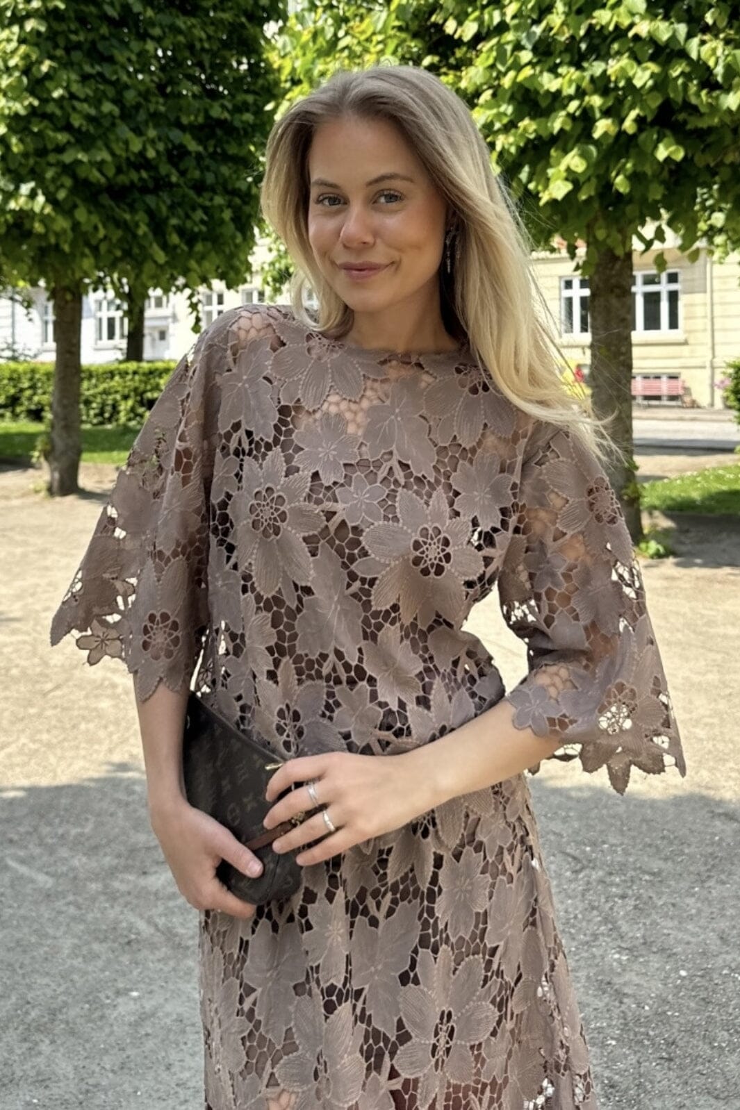 BYIC x Molly&My - Klaraic Lace Blouse - mocca Mocca