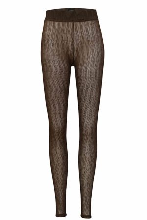 Liberte - Isa-Legging 21347 - Dark Brown Lines Udsalg