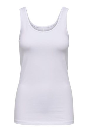 Only - Onllive Love S/L Tank Top - 1912221 White