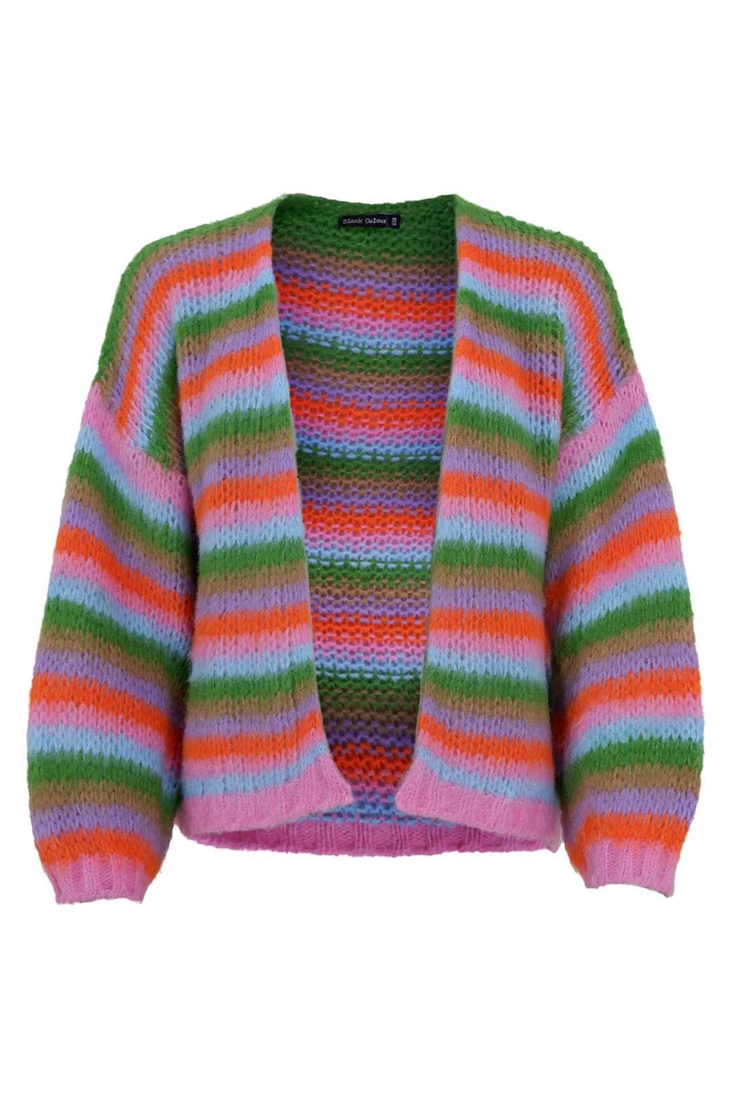 Black Colour - Bcmaddy Striped Cardigan 1210 - Mix Green