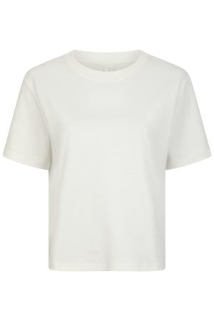 Forudbestilling - Neo Noir - Malin Solid Tee 164634 - 120 - White