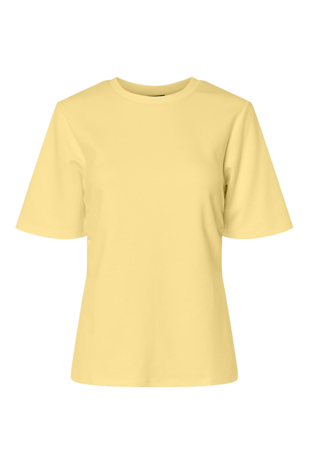 Forudbestilling - Pieces - Pcskylar Ss Split Tee - 4905152 Pale Banana