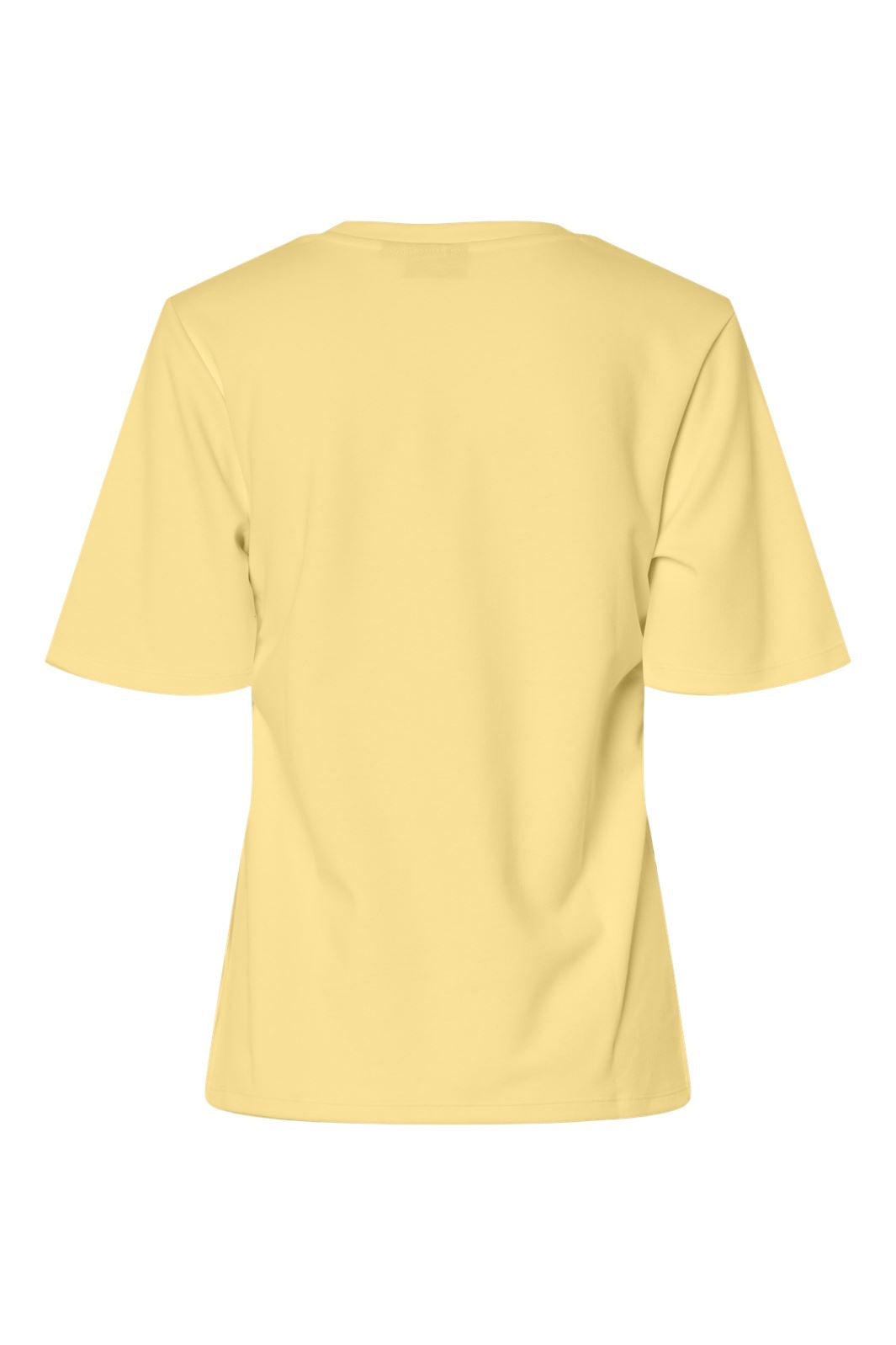 Forudbestilling - Pieces - Pcskylar Ss Split Tee - 4905152 Pale Banana