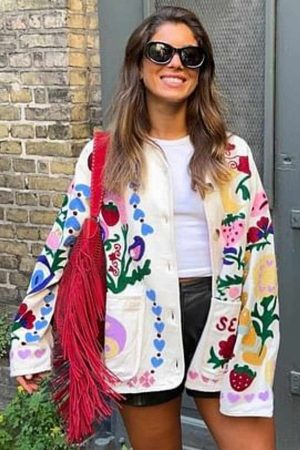 Forudbestilling - Sissel Edelbo - Maggie Jacket SE 1444 - White Rose