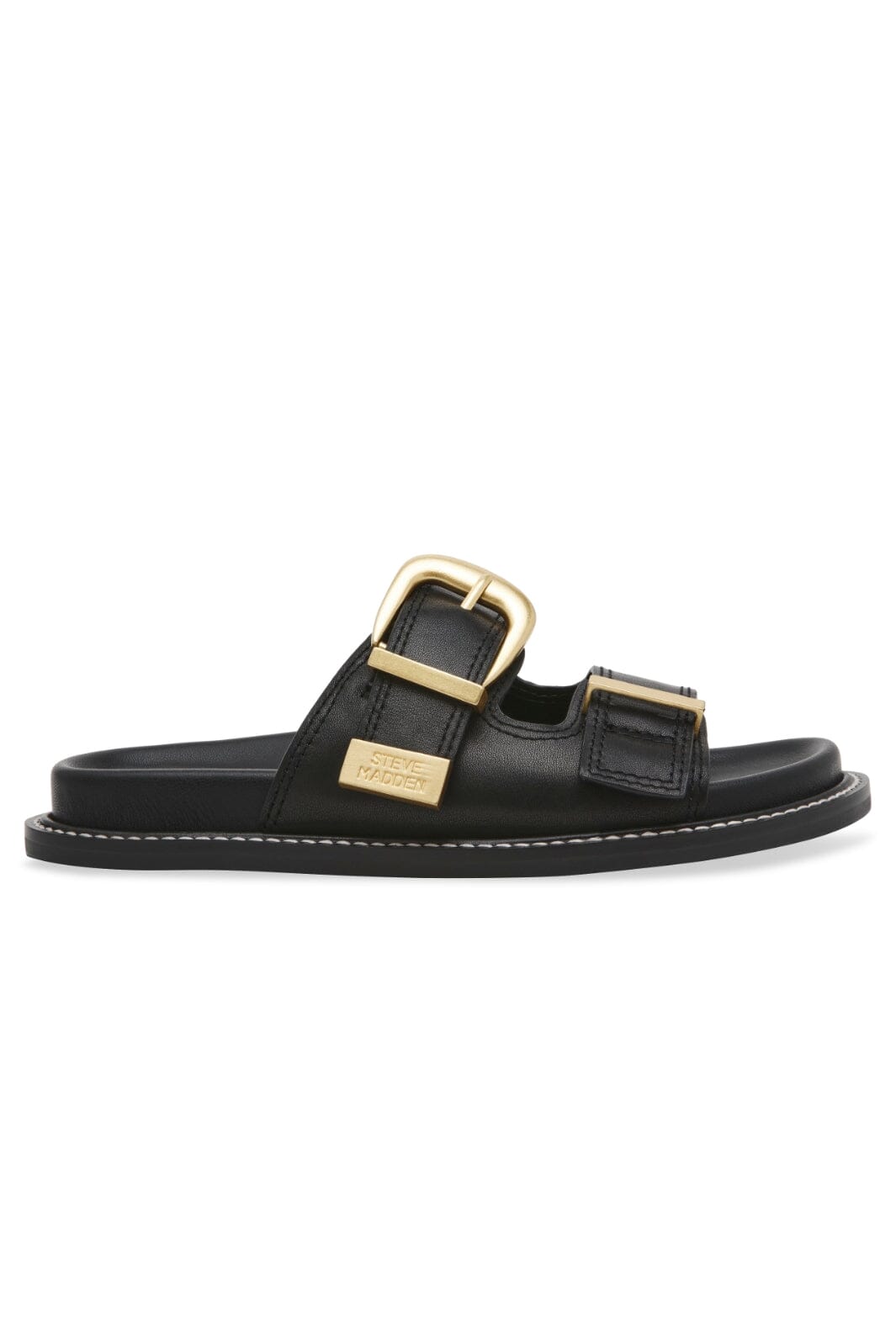 Steve Madden - Arch-E Slides SM19000133 - 05O Blk Action Leather
