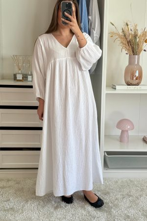 A-bee - Signe Dress - White