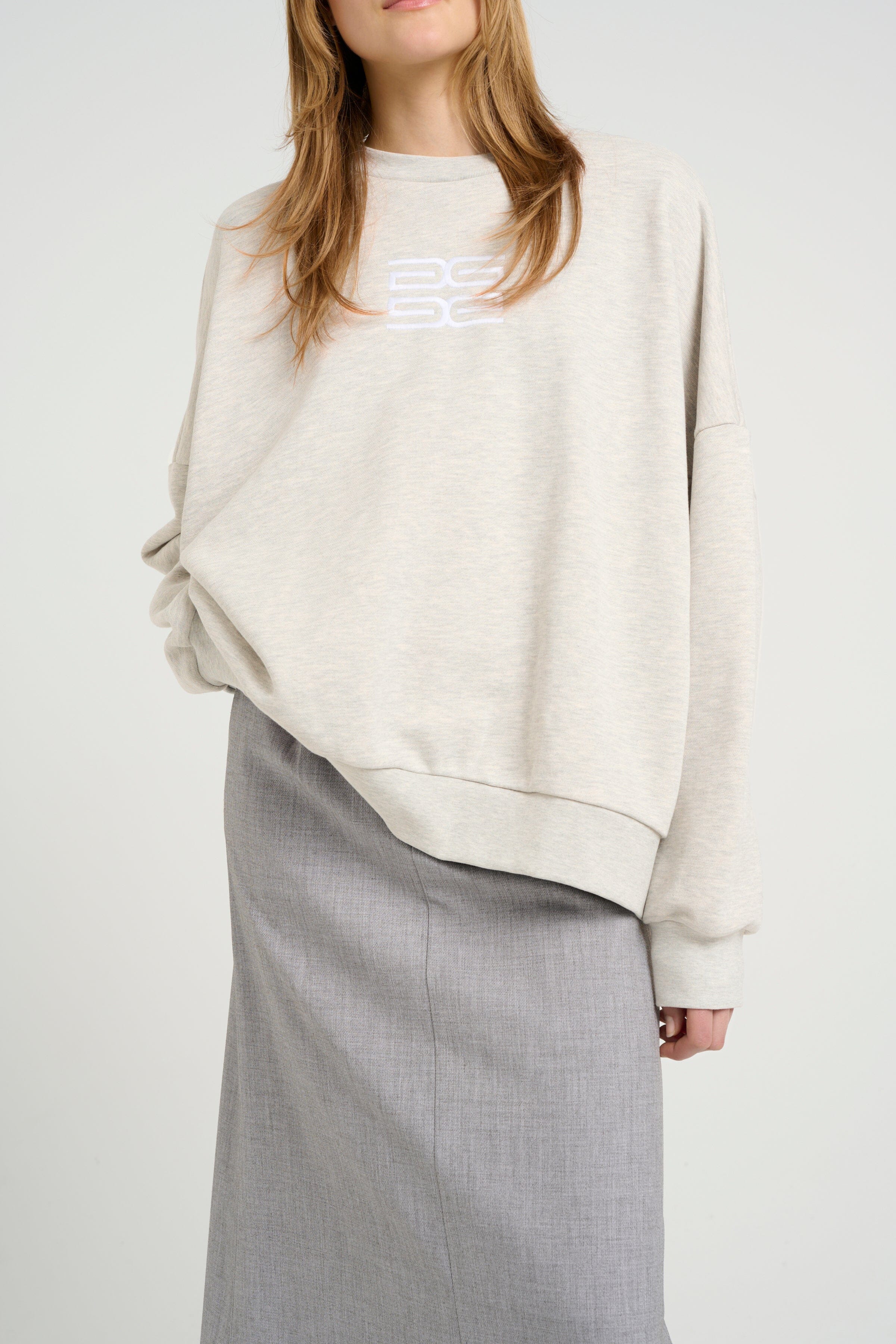 Gestuz - Lullagz Oz Sweatshirt 10909847 - 107054 - Light Grey Mélange