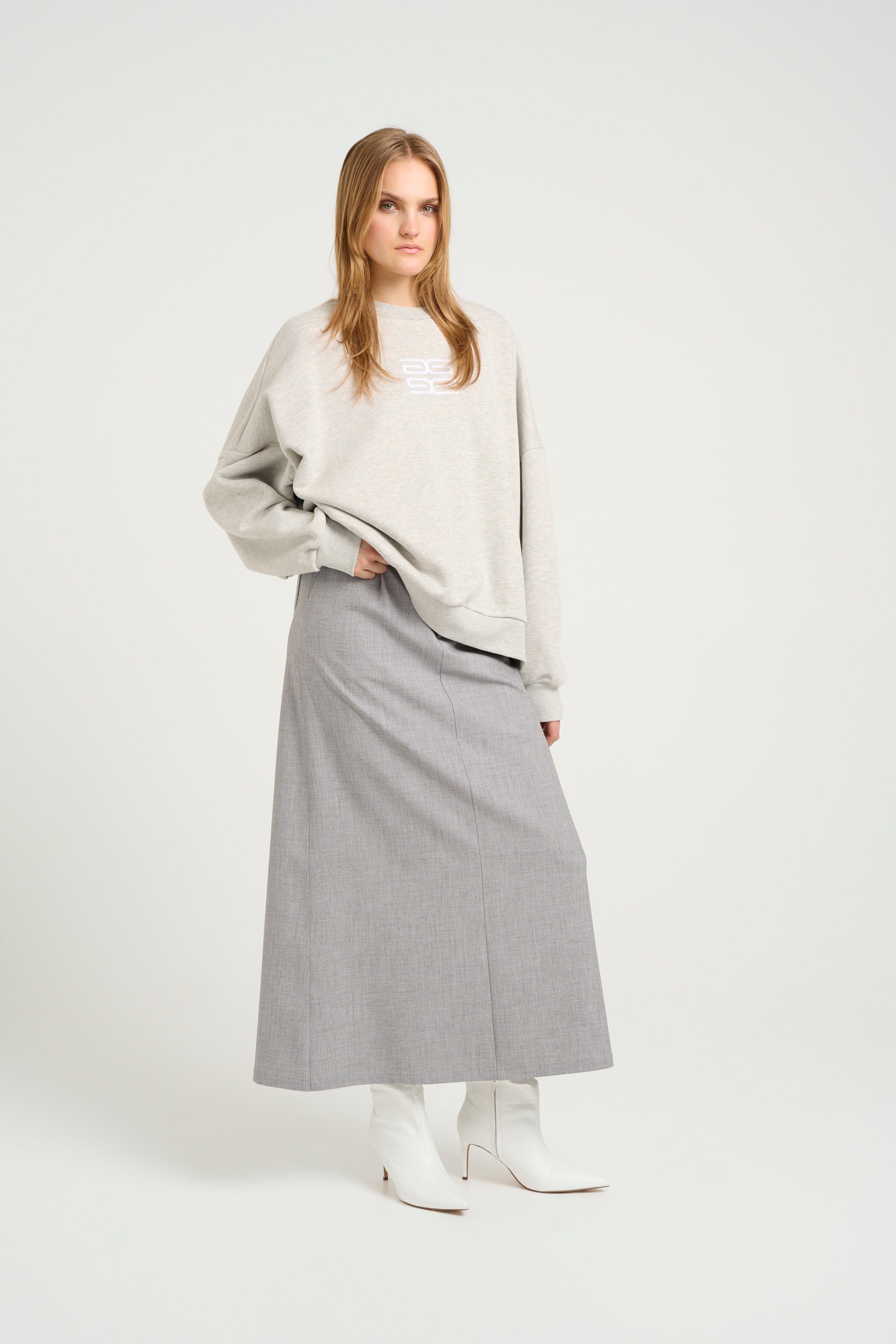 Gestuz - Lullagz Oz Sweatshirt 10909847 - 107054 - Light Grey Mélange