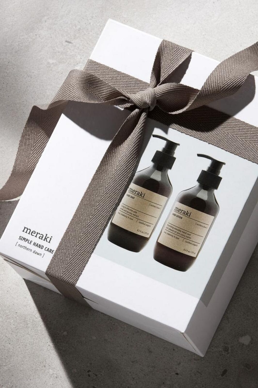 Meraki - Gaveæske, Northern dawn, Simple hand care, Hvid