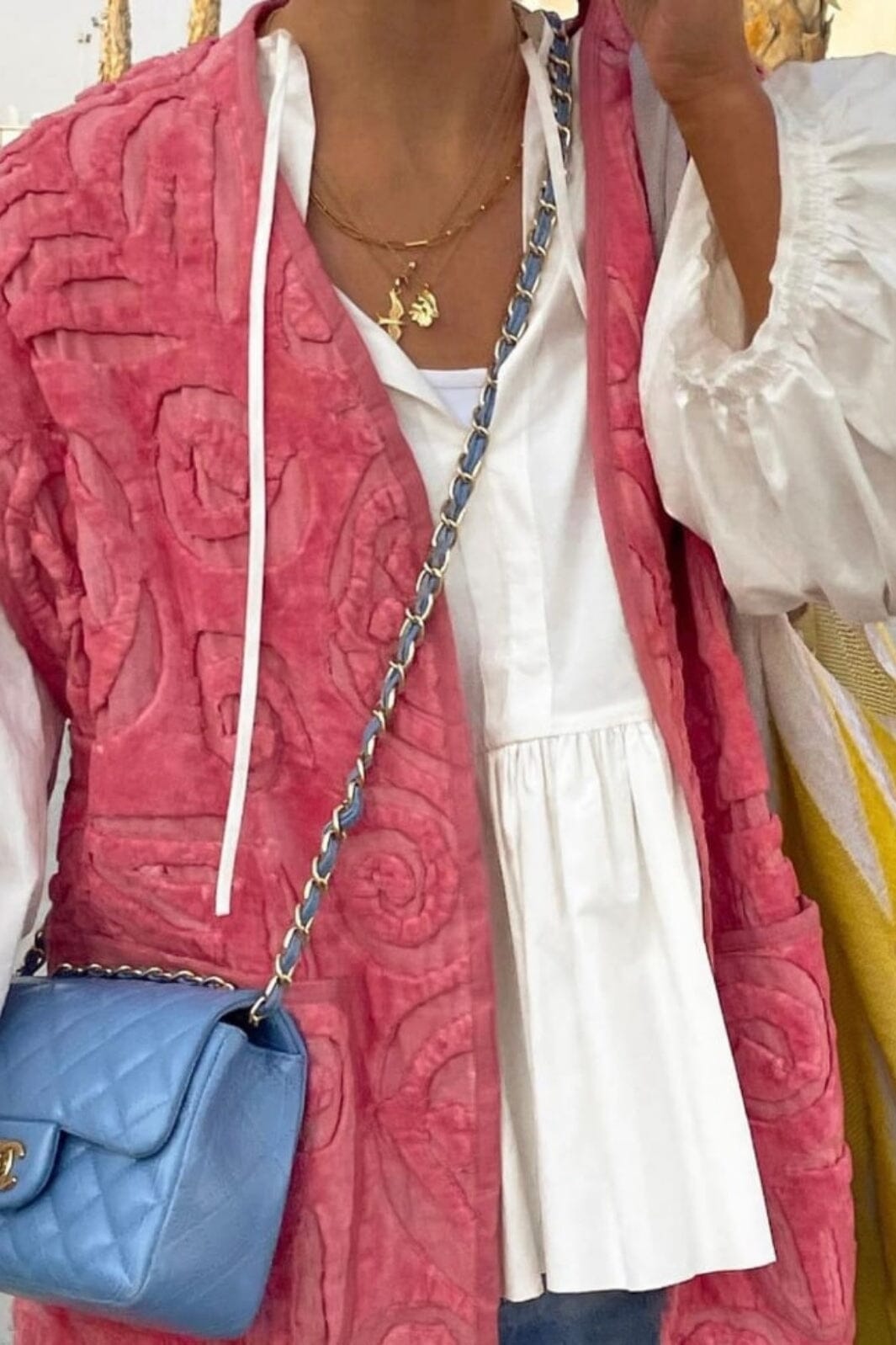 Sissel Edelbo - Vida Velvet Blanket Vest SE 719.4 - Pink