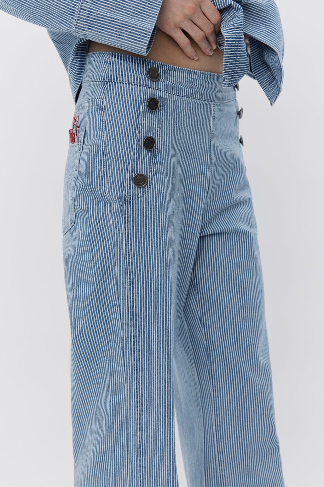 Sofie Schnoor - Lyonsw Trousers S251107 - 5092 - Blue Striped