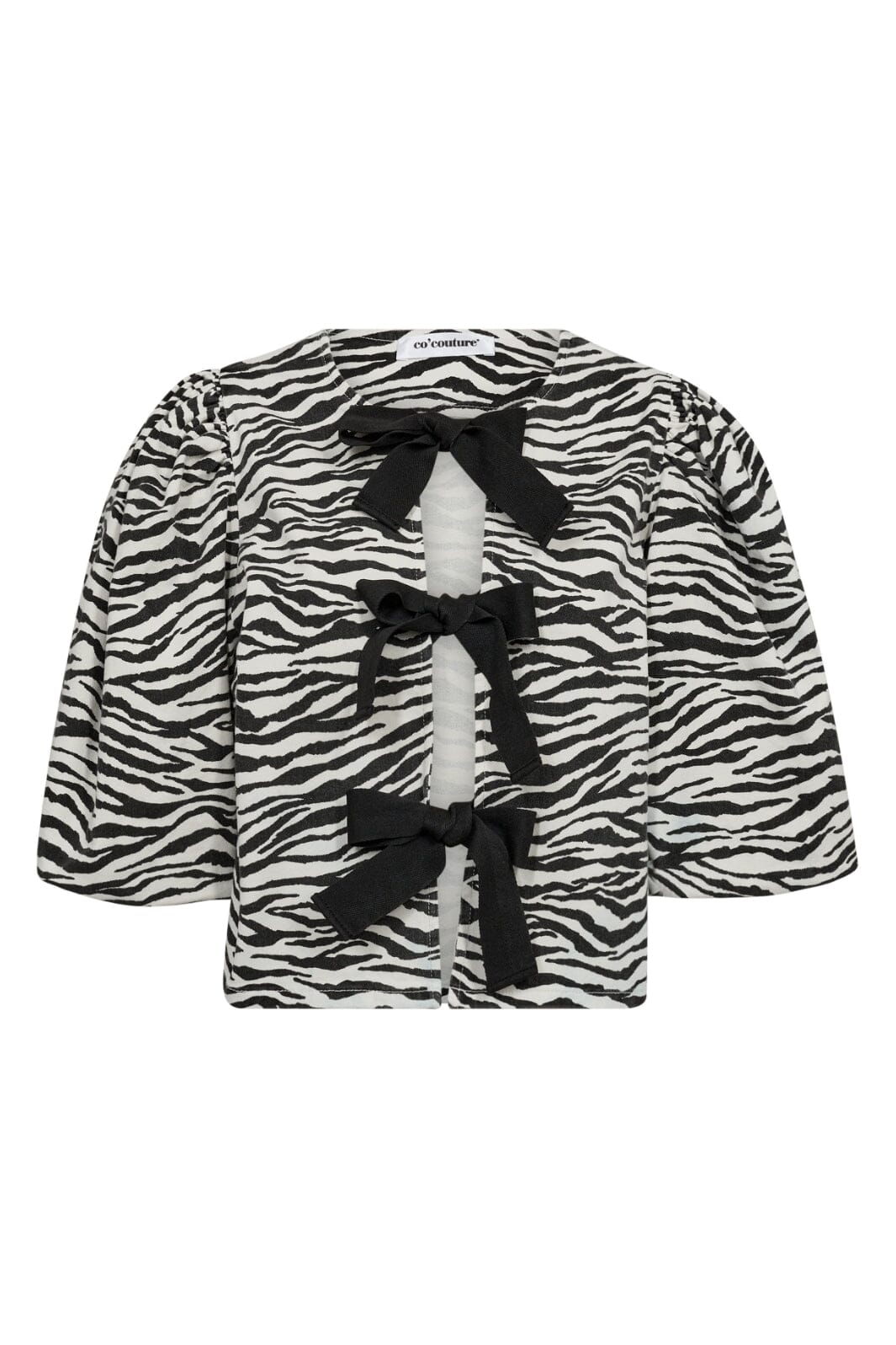 Co´couture - Zioncc Zebra Bow Blouse 35660 - 1196 Offwhite-Black