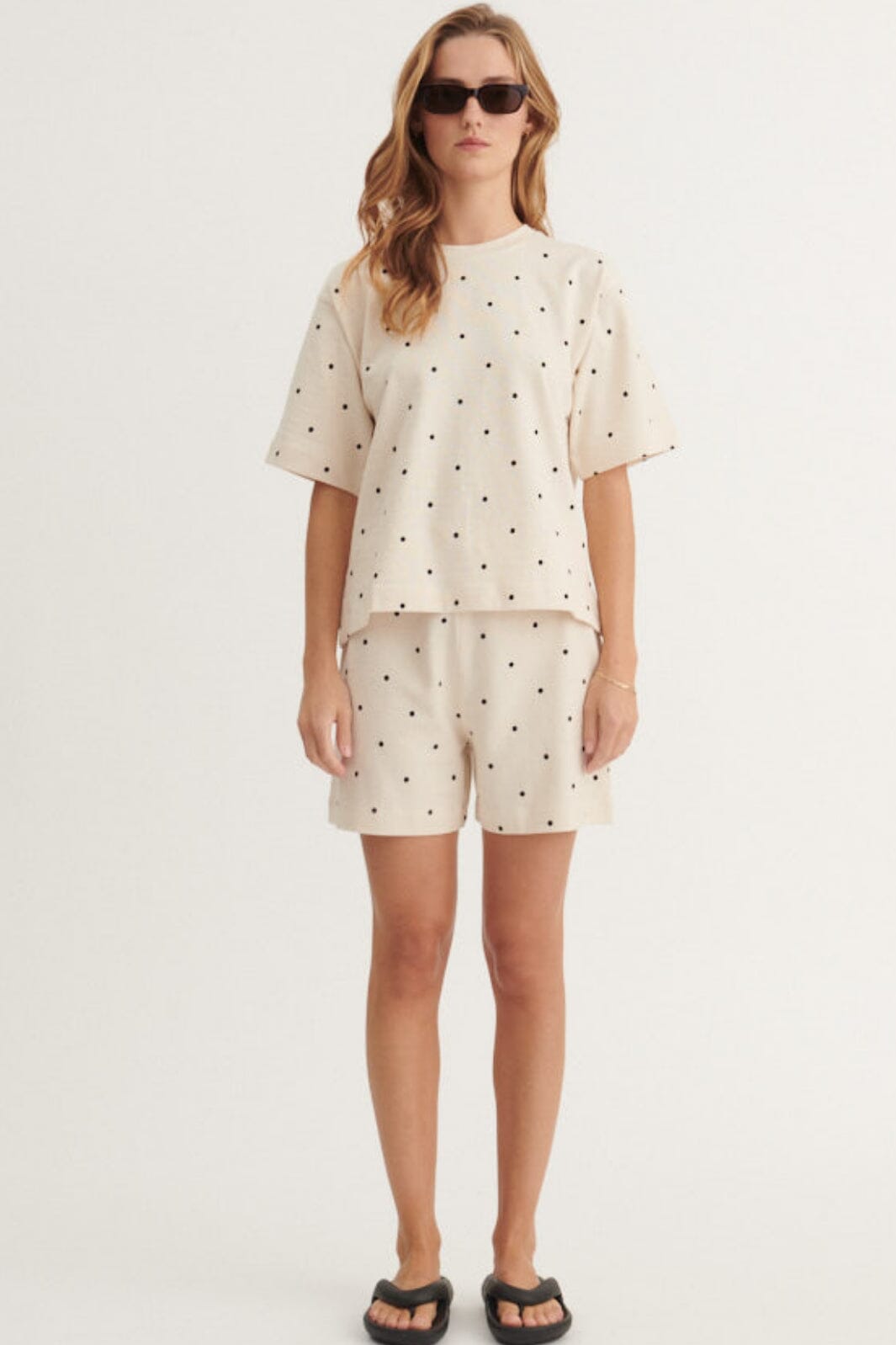 Forudbestilling - Basic Apparel - Anneli Shorts BA325-03 - 482 - Birch/Black