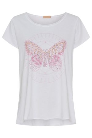 Marta Du Chateau - Mdcmarie T-Shirt - Rosa Butterfly
