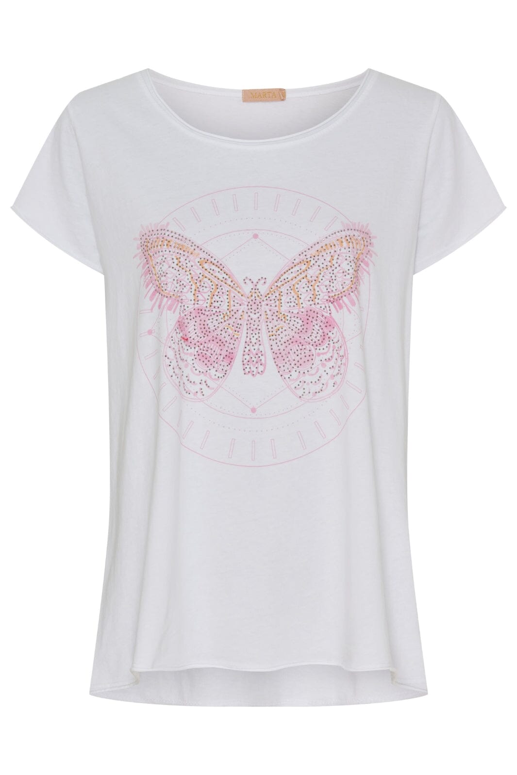 Marta Du Chateau - Mdcmarie T-Shirt - Rosa Butterfly