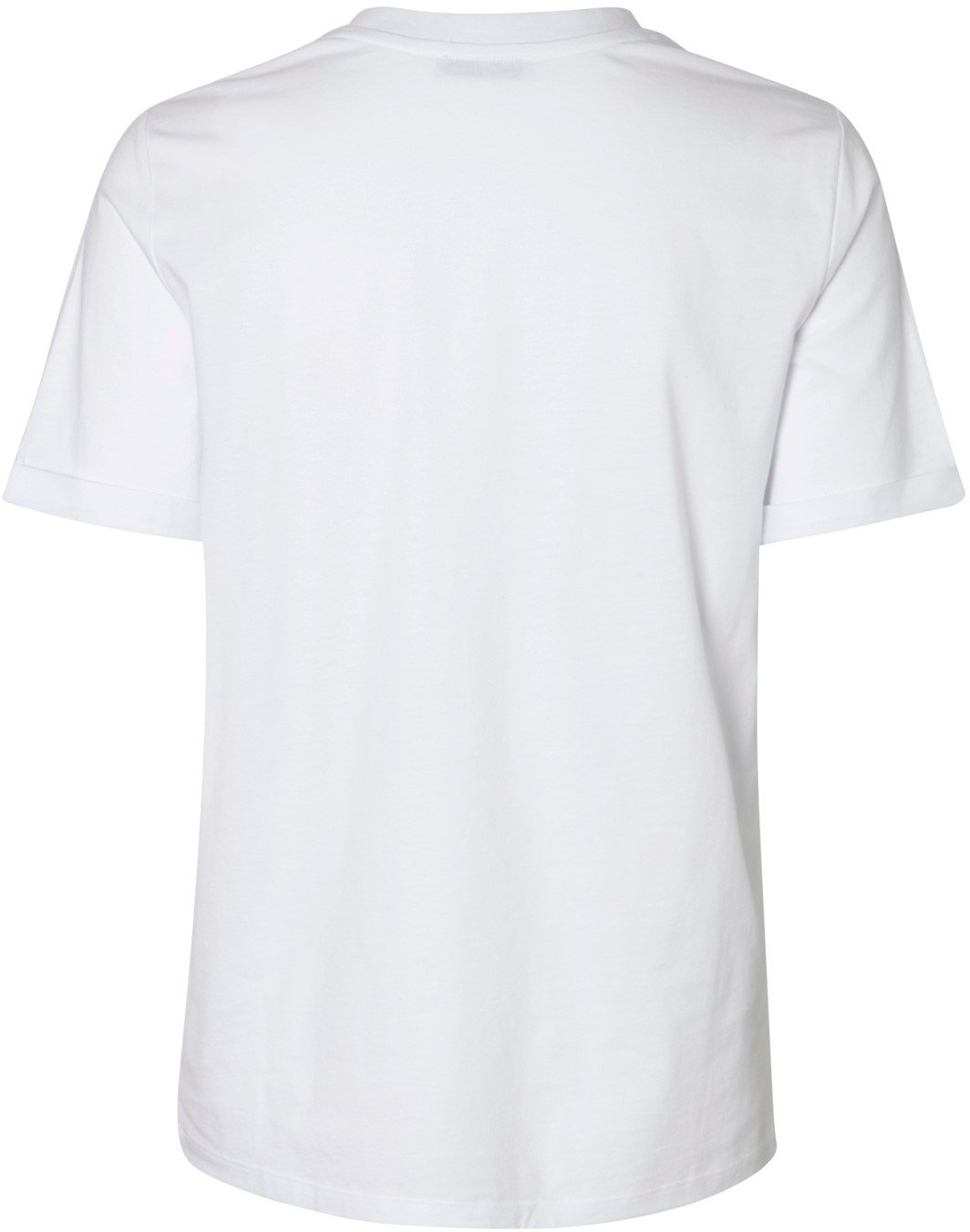 Pieces - PcRia SS Fold Up Tee - Bright white