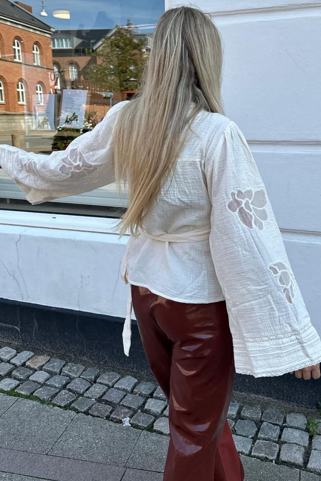 Sissel Edelbo - Winfrey Wrap Top SE 1248 - Ecru Mode