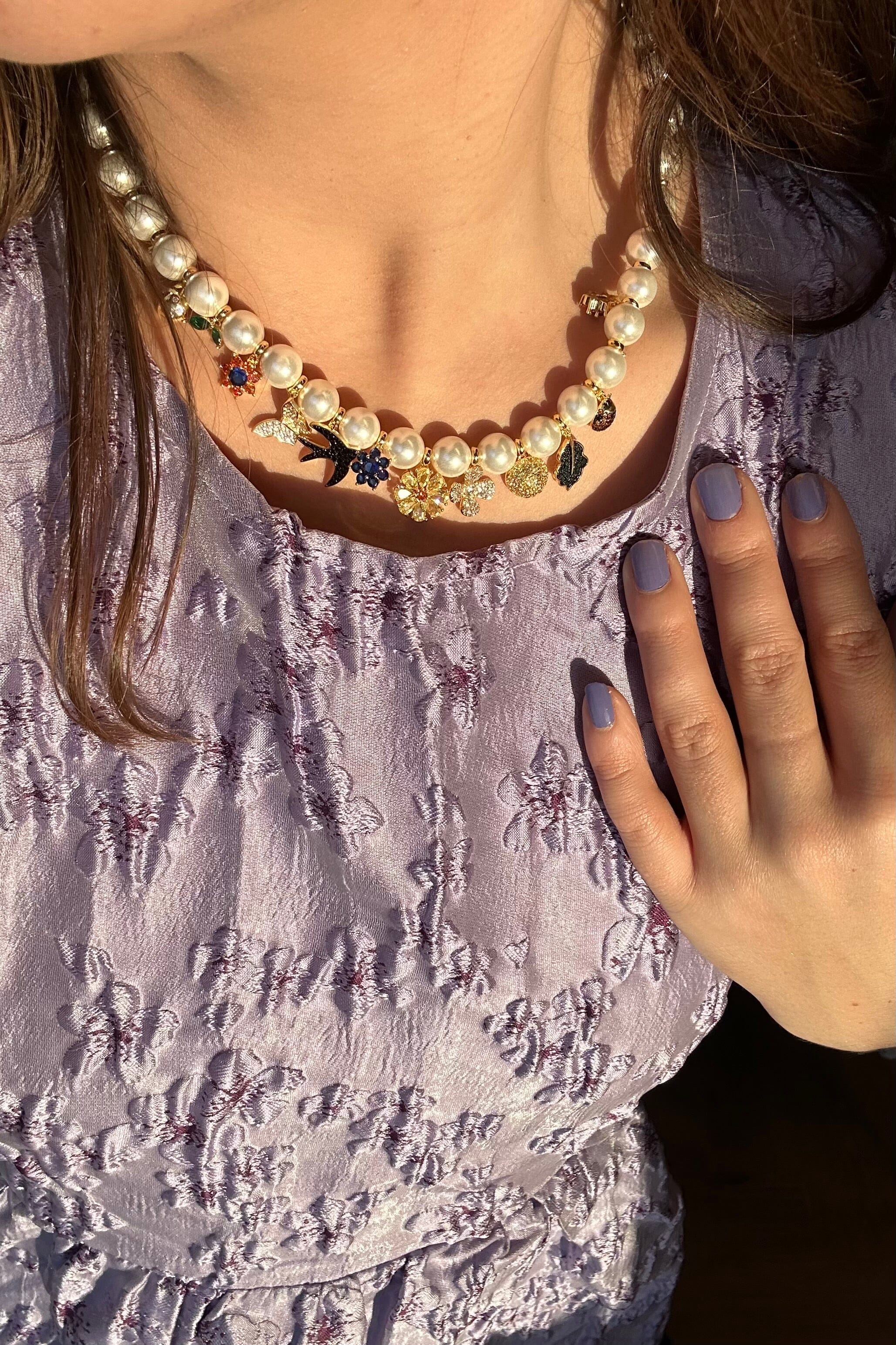 Mellow Moon - Charlotte Necklace - Forgyldt Rabat