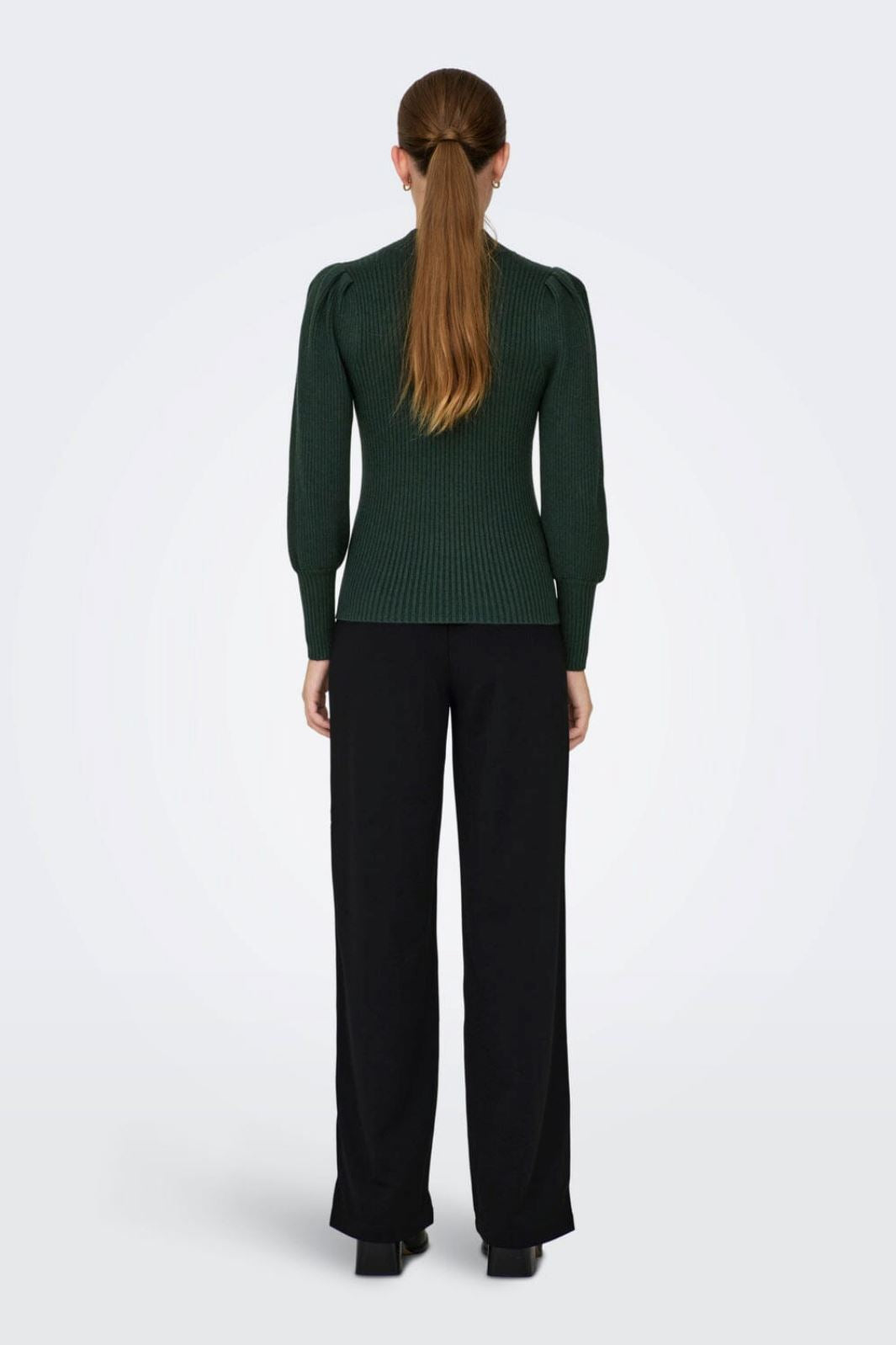 Only - Onlkatia L/S Highneck Pullover Knt - 4339995 June Bug