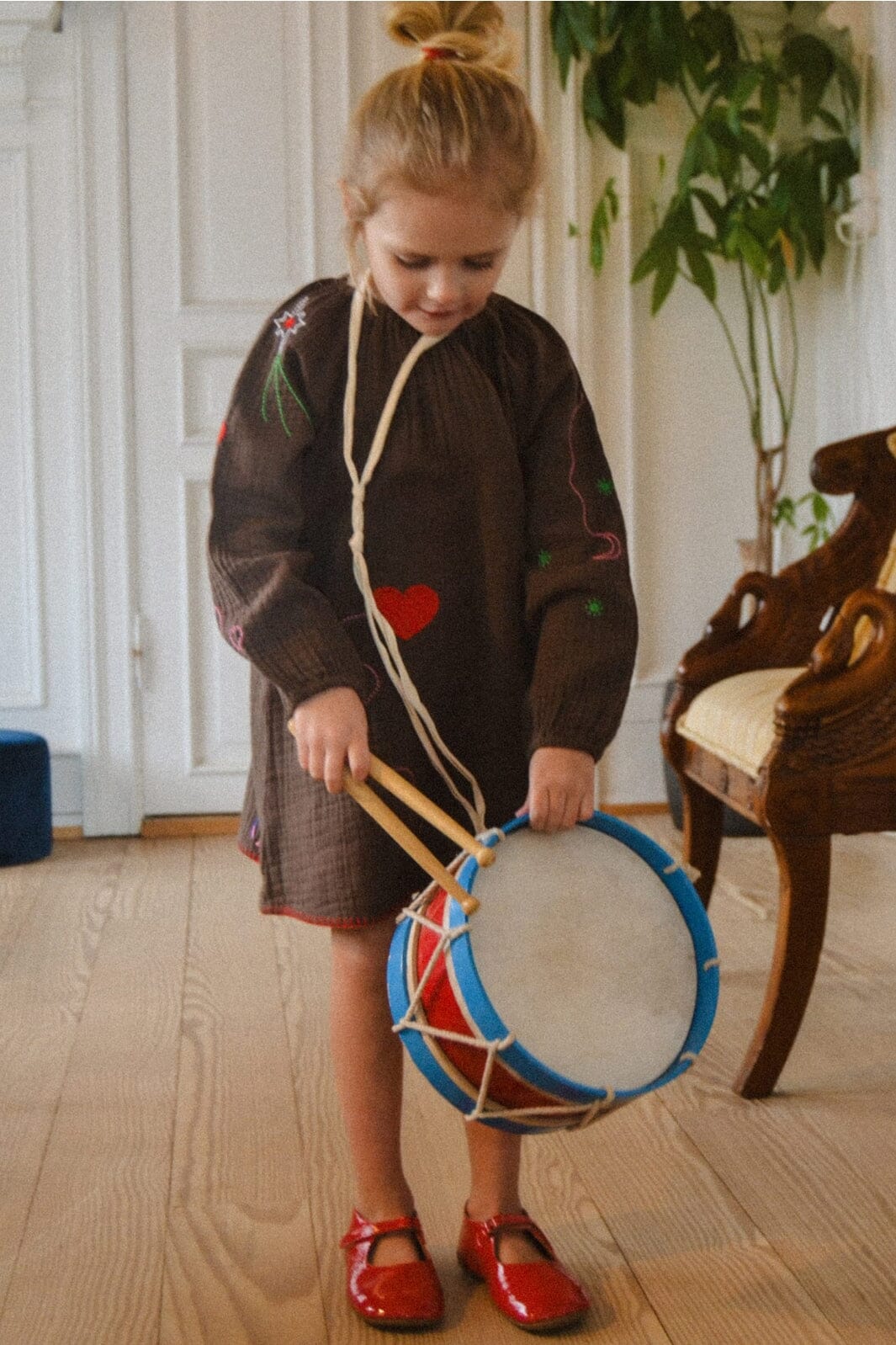 Sissel Edelbo - Karin MINI Dress SE 1307 - Chocolate Brown Hot på udsalg