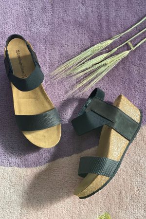 Copenhagen Shoes - Daniela Snake 21 - 634 Black / Black elast.