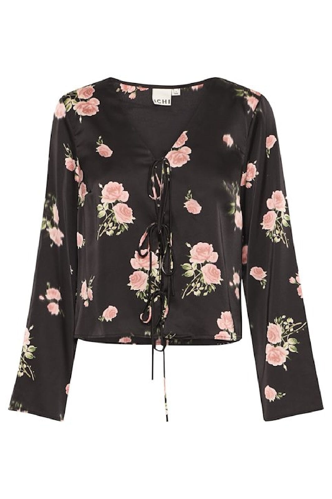Ichi - Ixrose Sh - 205101 Black W/ Pink