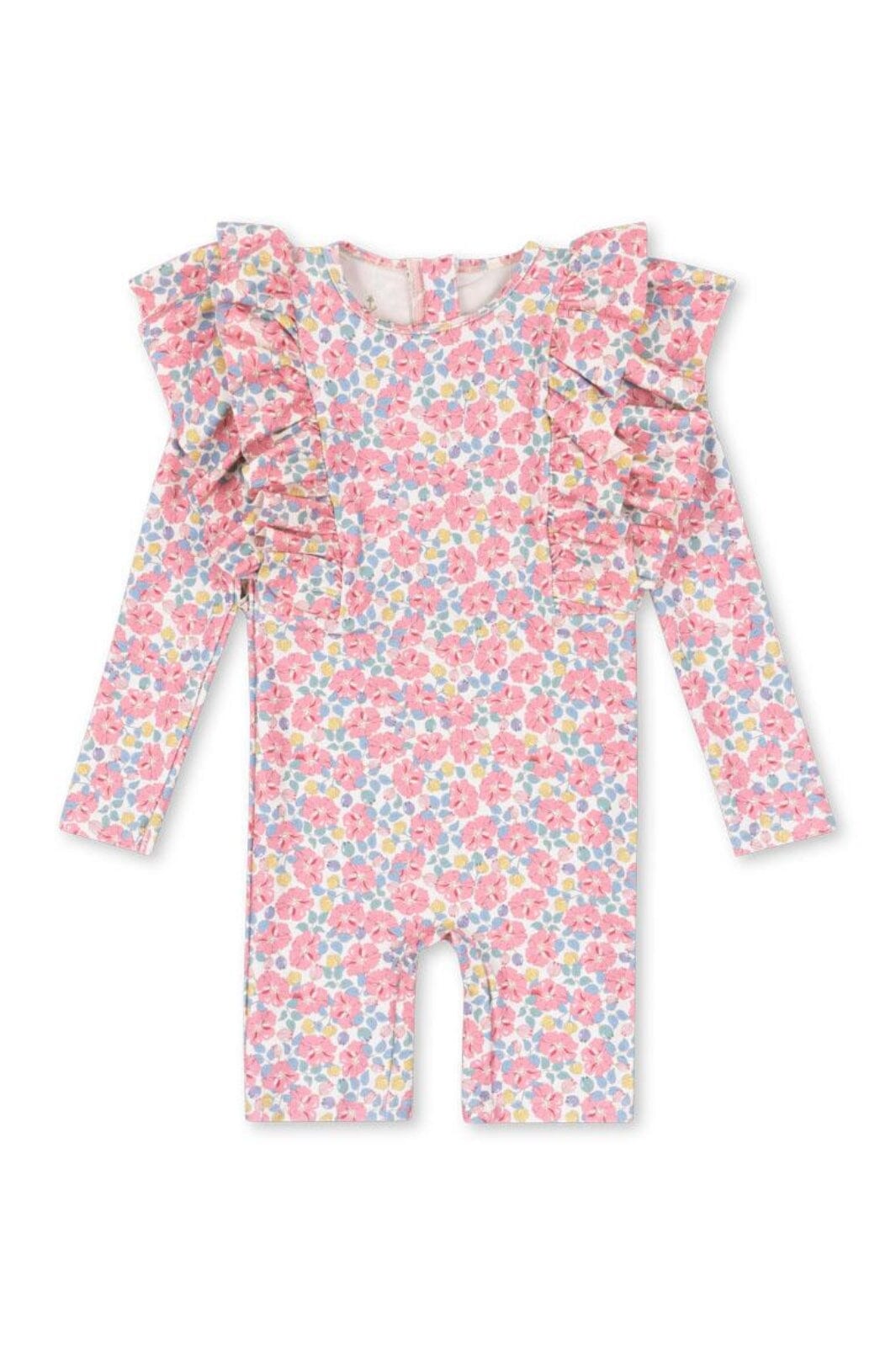 Konges Sløjd - Manuca Frill Onesie Grs Ks103262 - Amour Pink Udsalg