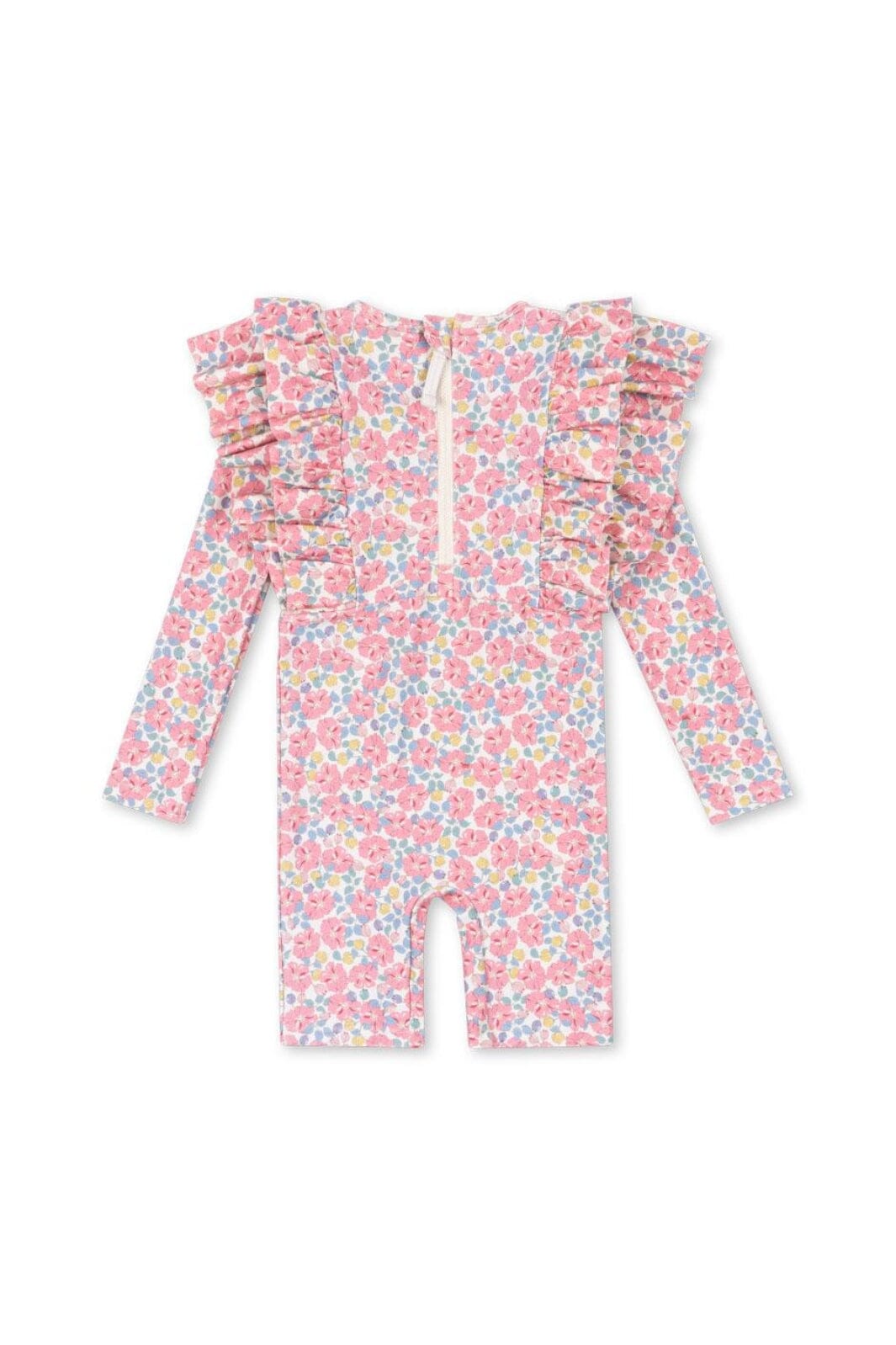 Konges Sløjd - Manuca Frill Onesie Grs Ks103262 - Amour Pink Udsalg