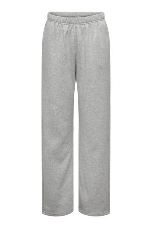 Only - Onlsweat Life Pants Relaxed Swt - 4509766 Light Grey Melange Mode