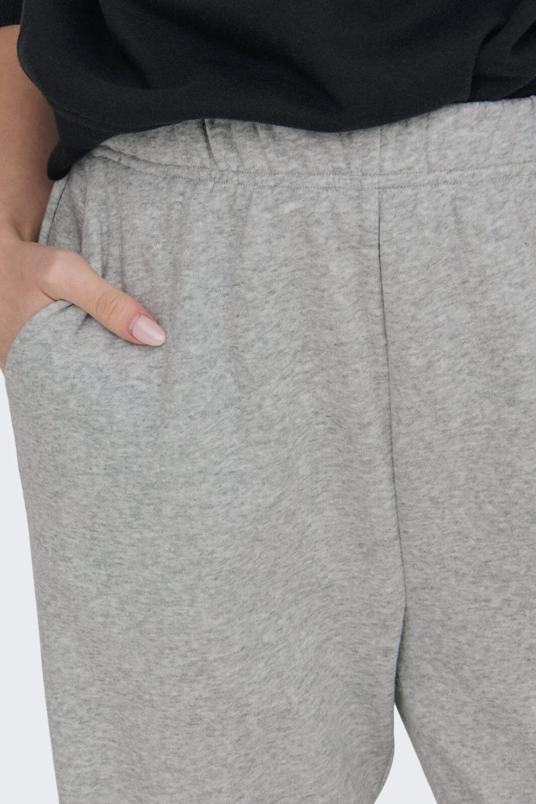Only - Onlsweat Life Pants Relaxed Swt - 4509766 Light Grey Melange Mode